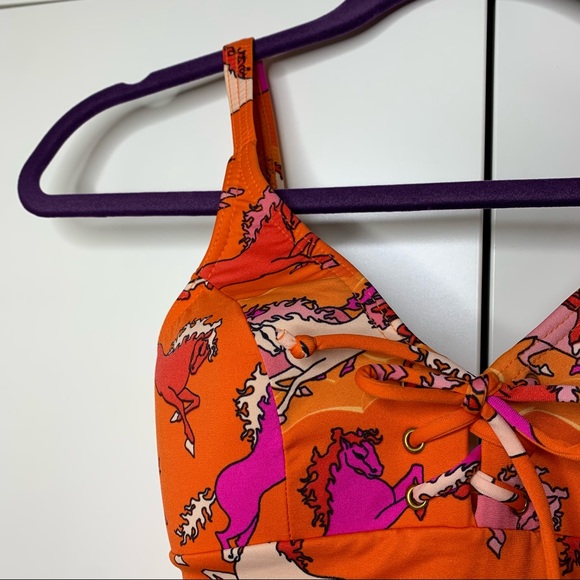 NWT Rosa Chá Brazilian One-Piece Horse Print Swimsuit - Picture 13 of 16